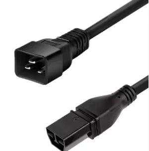 CAB-AC-20A-SG-C20 | IEC C20 to Saf-D-Grid 250VAC 20A Cabinet Jumper PDU Power Cable | 4 Meters