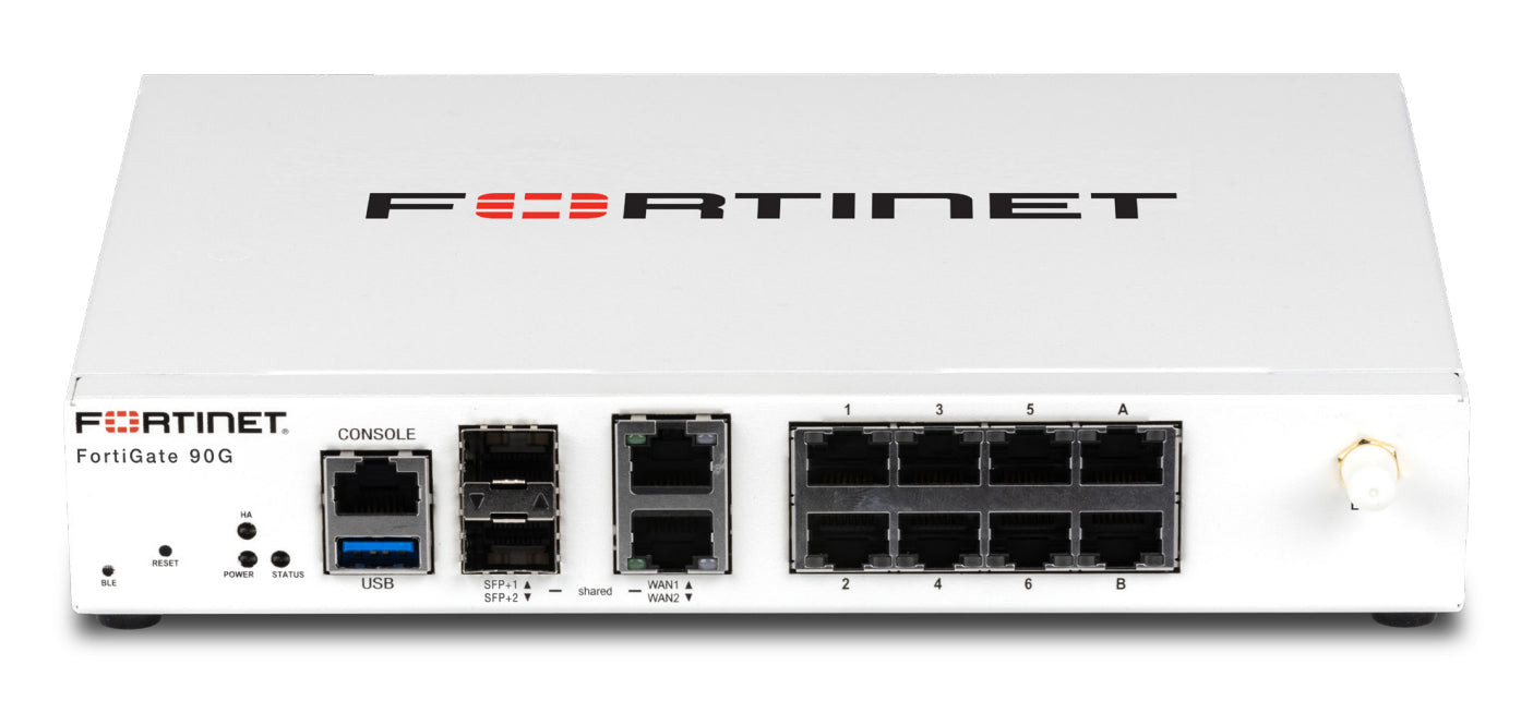 Fortinet FG-90G | FortiGate 90G Firewall, 8 x 1GbE, 2 x 10GbE SFP+/RJ45, 27.9Gbps