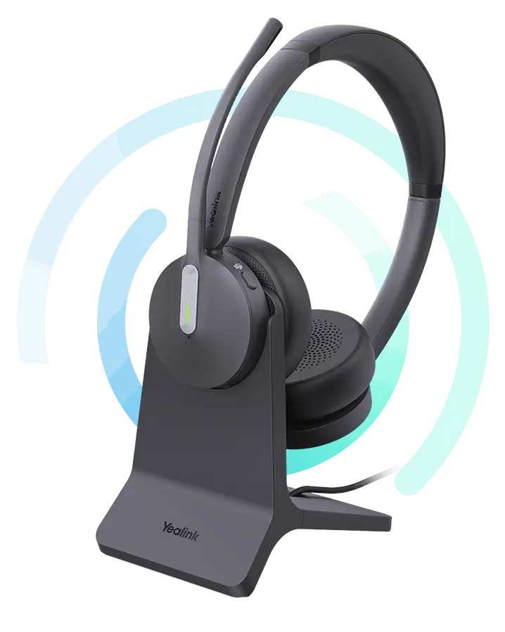 Yealink BH70-D-UC-USB-C/A | Stereo Wireless Bluetooth Headset with BT51 Dongle, USB-C to A Adapter