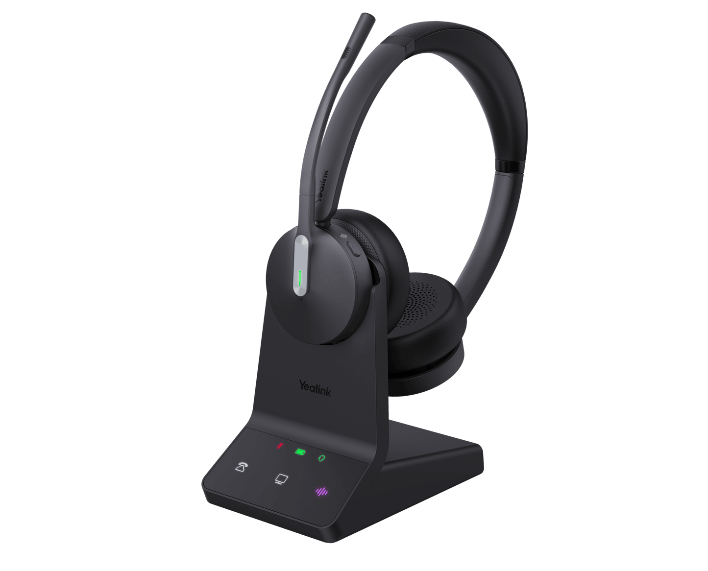 Yealink WH64-H-D-CH | WH64 Bluetooth DECT Stereo Hybrid Headset with Charging Stand
