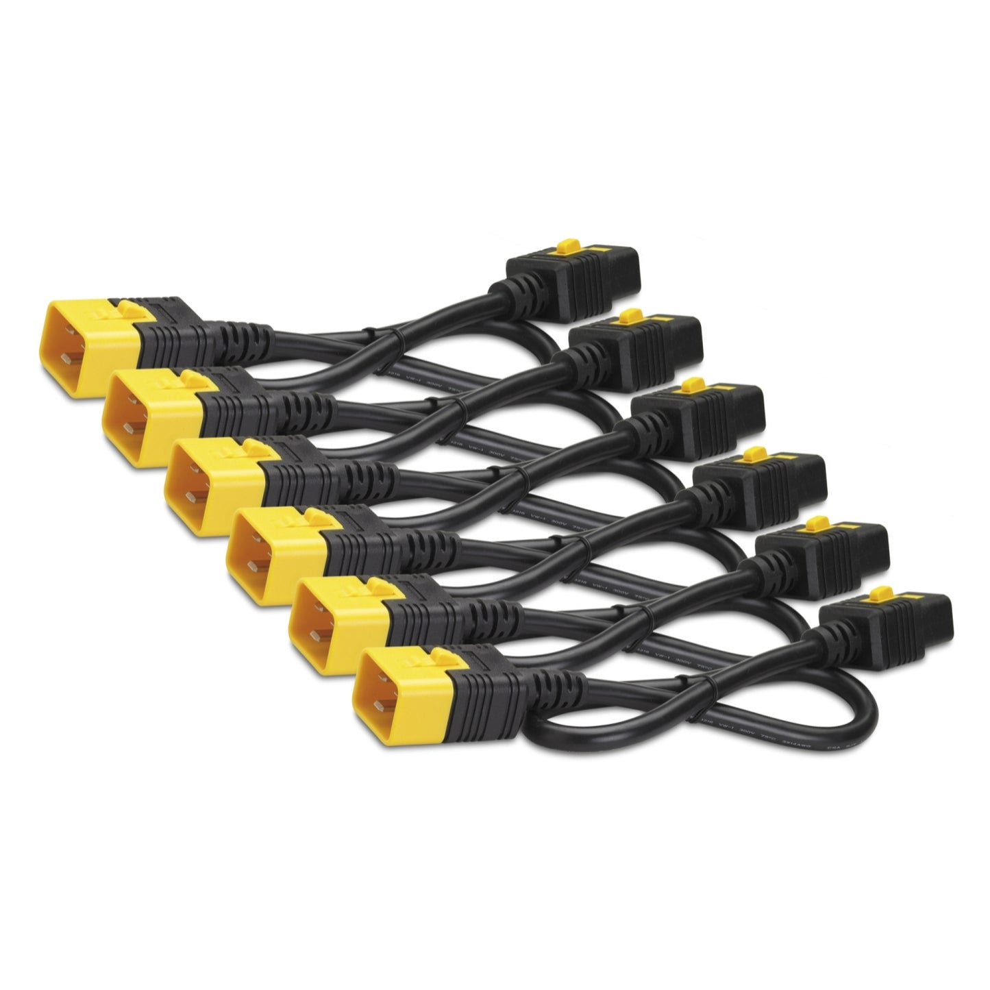 APC AP8712SX590 | NetShelter Power Cord Kit 6-Pack, Locking C19 to C20, 0.6m Blue, Rack Power Distribution