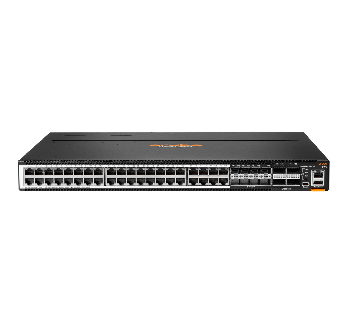 Aruba R9W93A#ABG | CX 8100 Series 40 x 10G Base-T, 8 x 10G SFP+, 4 x 40/100G QSFP28, 1U Switch