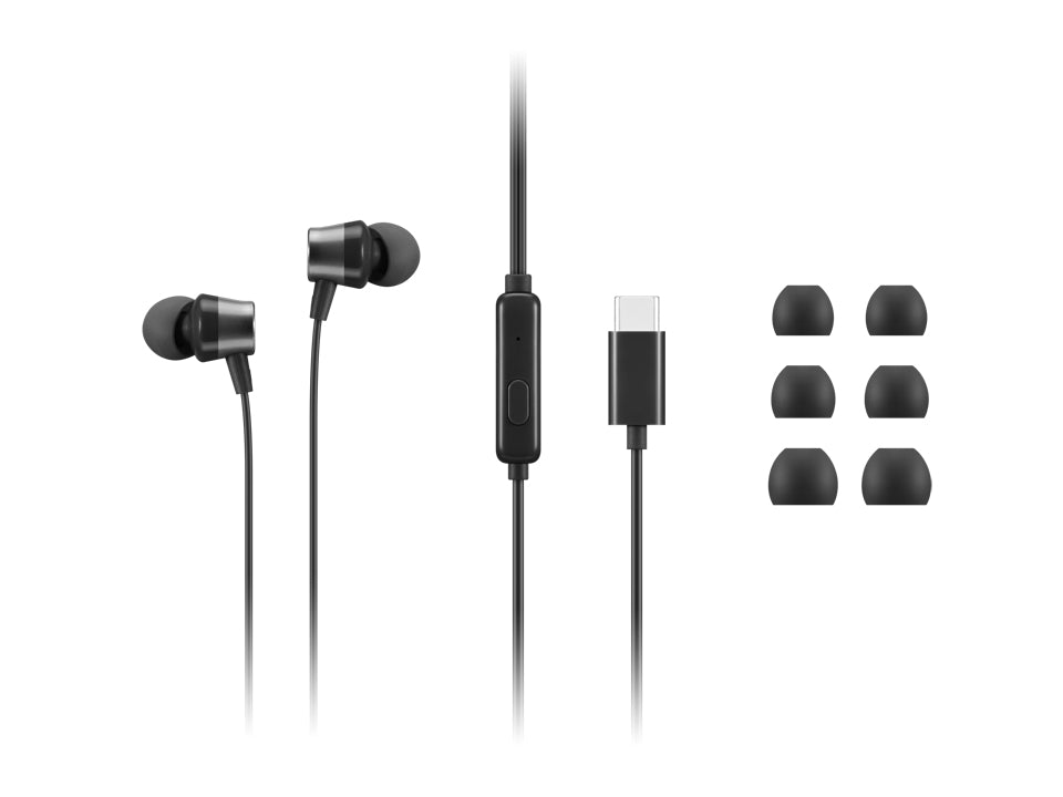 Lenovo 4XD1J77351 | Wired In-ear Headset, USB Type-C, Black