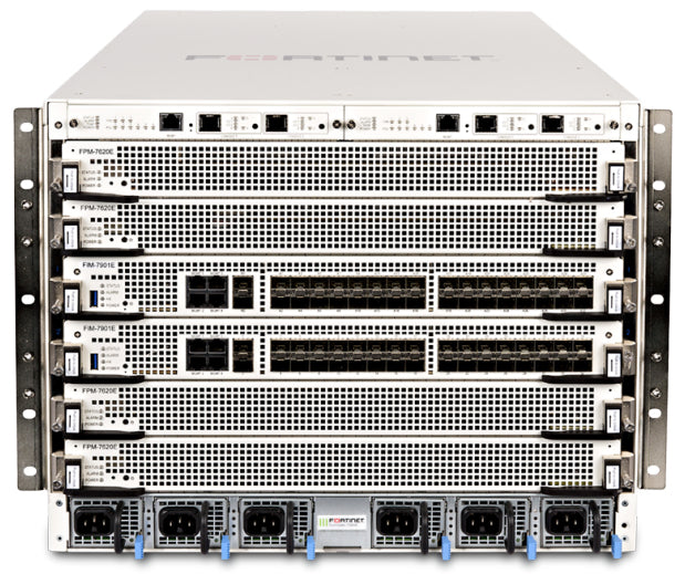 Fortinet FG-7060E-9-DC | 7060E-9 8U 6-Slot Chassis Next-Gen Firewall, 630 Gbps, DC PSU
