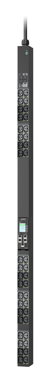 APC APDU11150SM black metal server rack PDU with power outlets and display