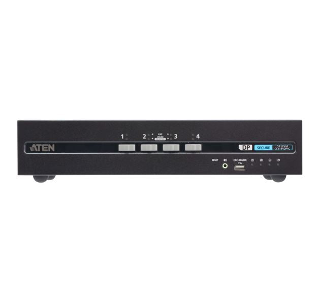 ATEN CS1144DP4C-AT-U | CS1144DP4C Secure KVM 4 x Computers, Dual DisplayPort, CAC, 4K