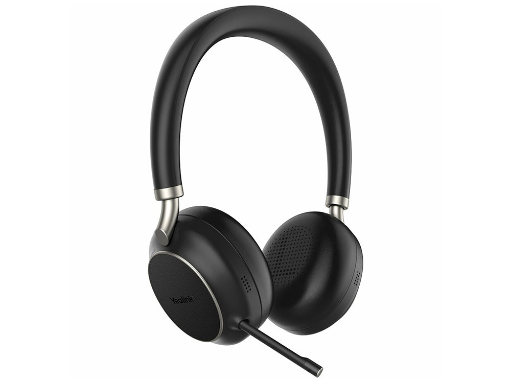 Yealink TEAMS-BH76-CH-BL | Wireless Headset, Bluetooth, USB-A, Charging Stand, Black
