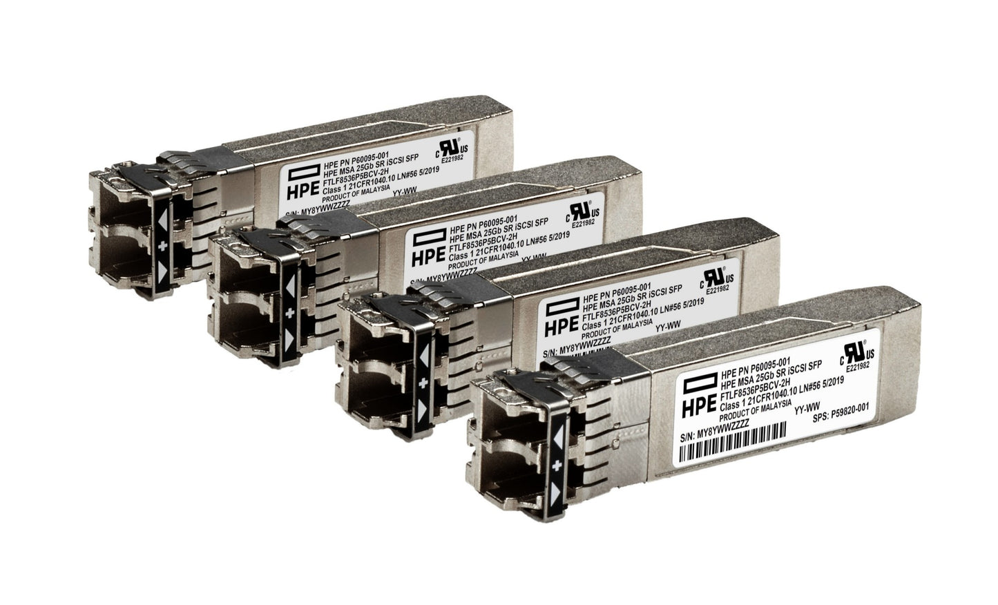 HPE S0K91A | MSA 25Gb SFP28 Short Range 4-pack iSCSI Transceiver