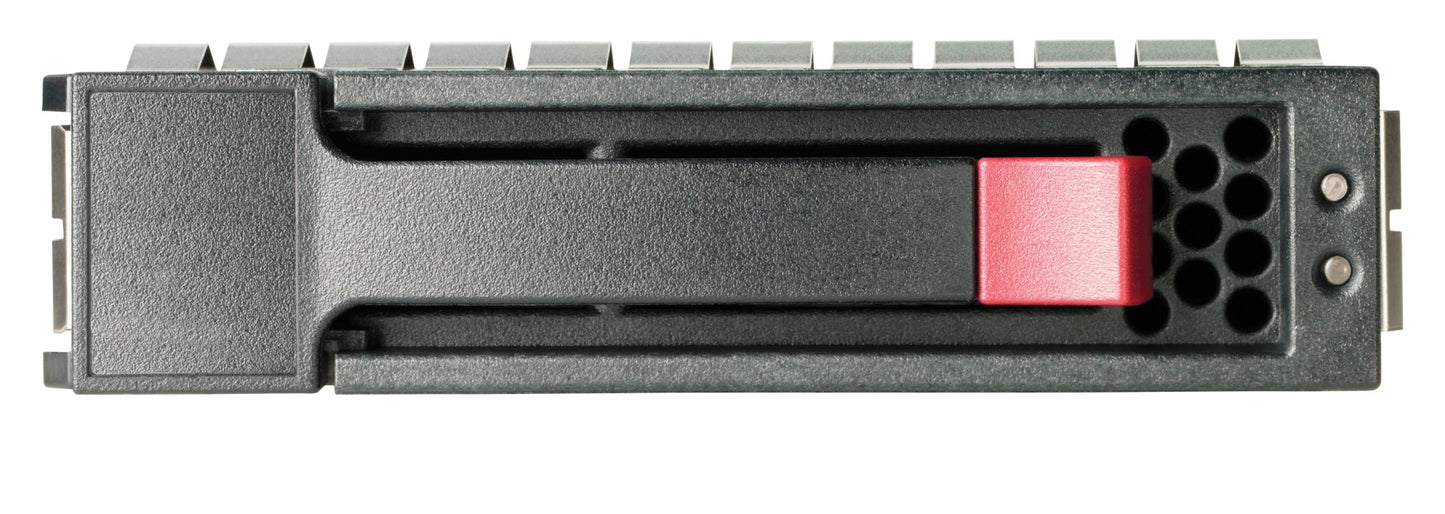 HPE R0Q55A MSA 1.2TB SAS HDD black tray with red release button and vents