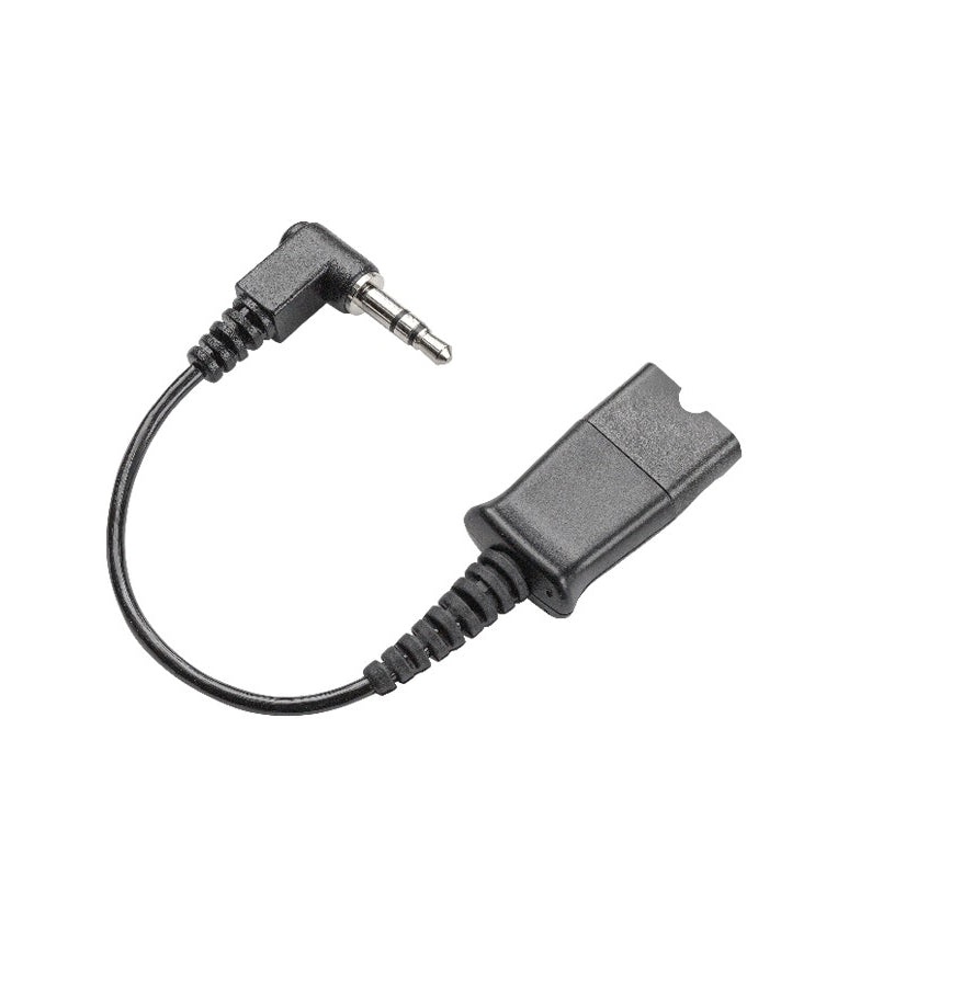 Poly 40845-01 | 3.5mm to QD Cable, 0.15M, Right-Angle, Seamless Audio Connection