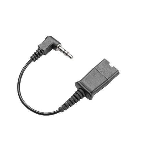 Poly 40845-01 | 3.5mm to QD Cable, 0.15M, Right-Angle, Seamless Audio Connection