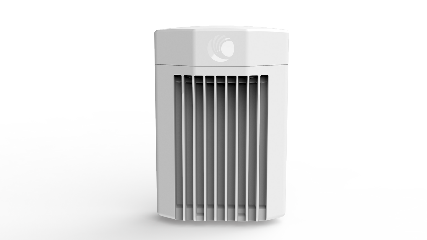 Cambium Networks cnWave V5000 white rectangular distribution node with slats