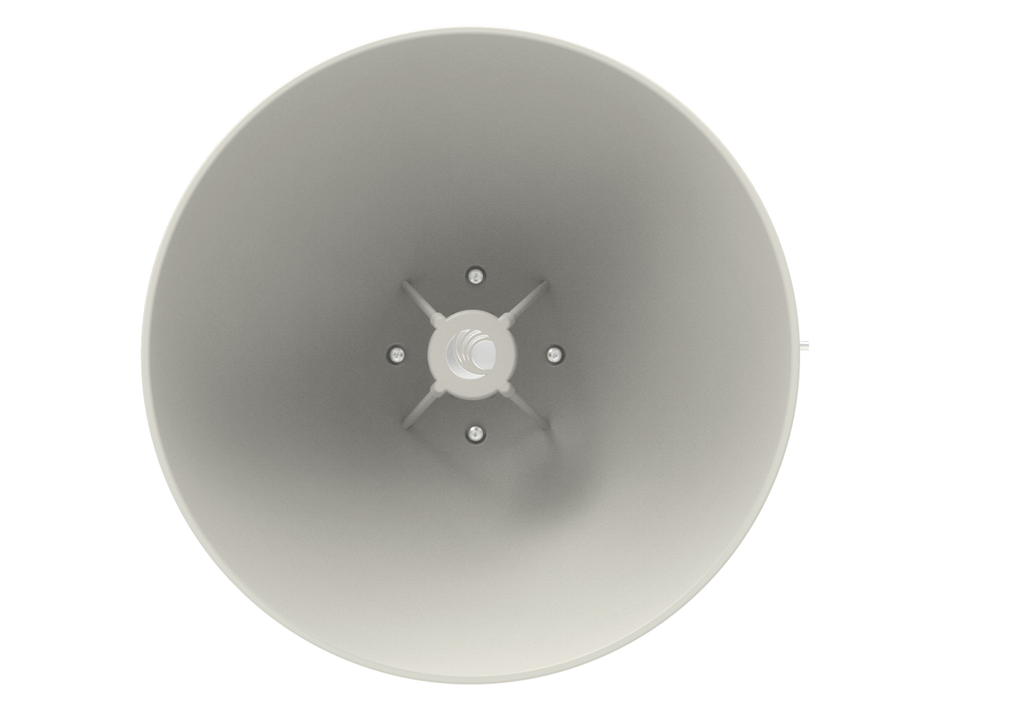Cambium cnWave C100 28 GHz CPE white cone speaker base unit back view