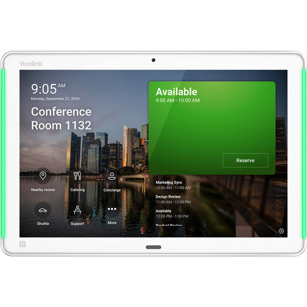 Yealink ROOMPANEL PLUS | 10.1" Display, Wi-Fi 5, Bluetooth, Room Scheduling Panel