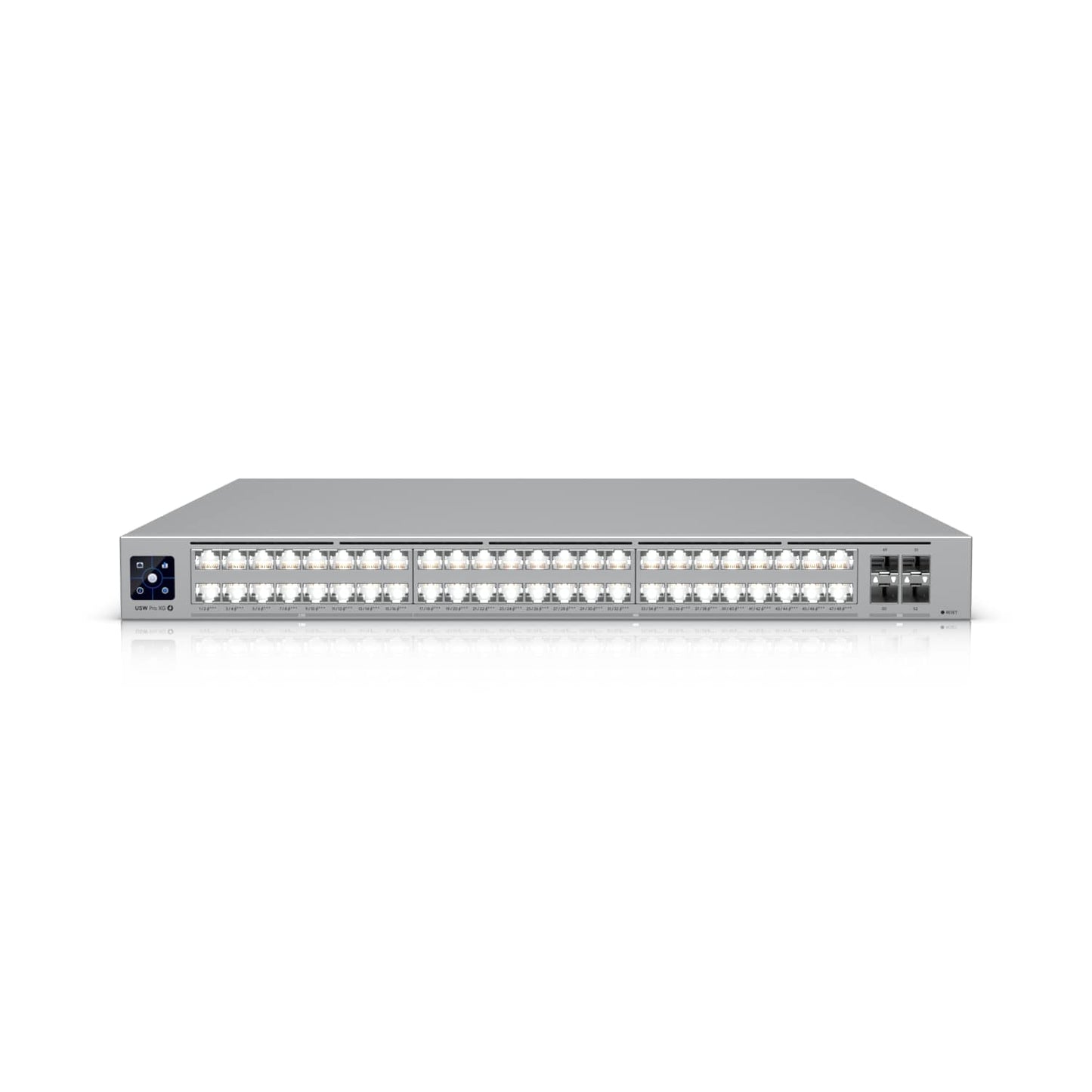 Ubiquiti USW-Pro-XG-48-PoE | Pro XG 48 PoE, 32 x 10GbE, 16 x 2.5GbE PoE, 4 x 25G SFP28 Ports, Layer 3 Switch
