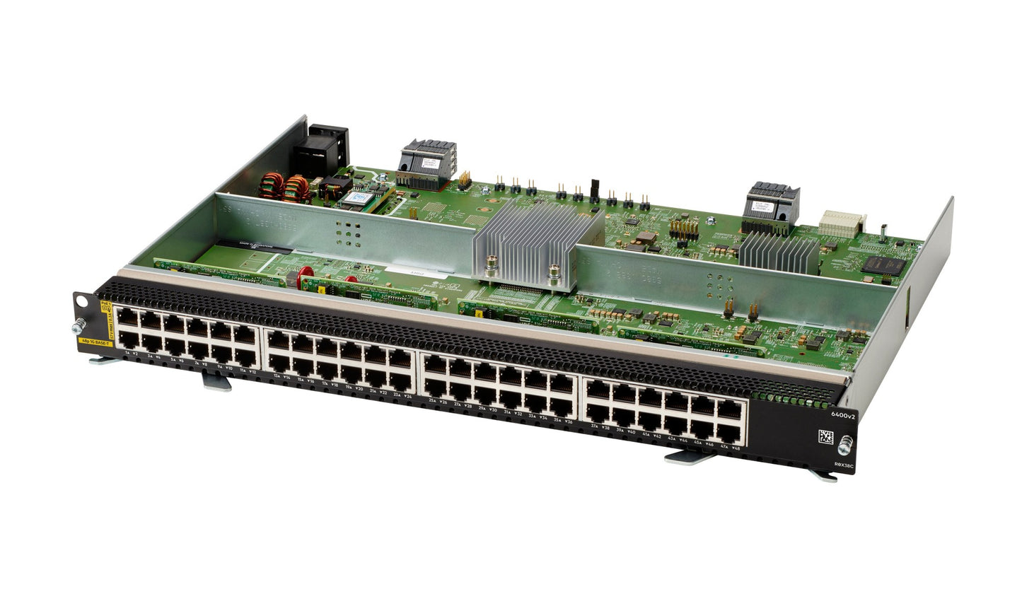 Aruba R0X38C | CX 6400 48 x 1GbE Class 4 PoE v2 Module
