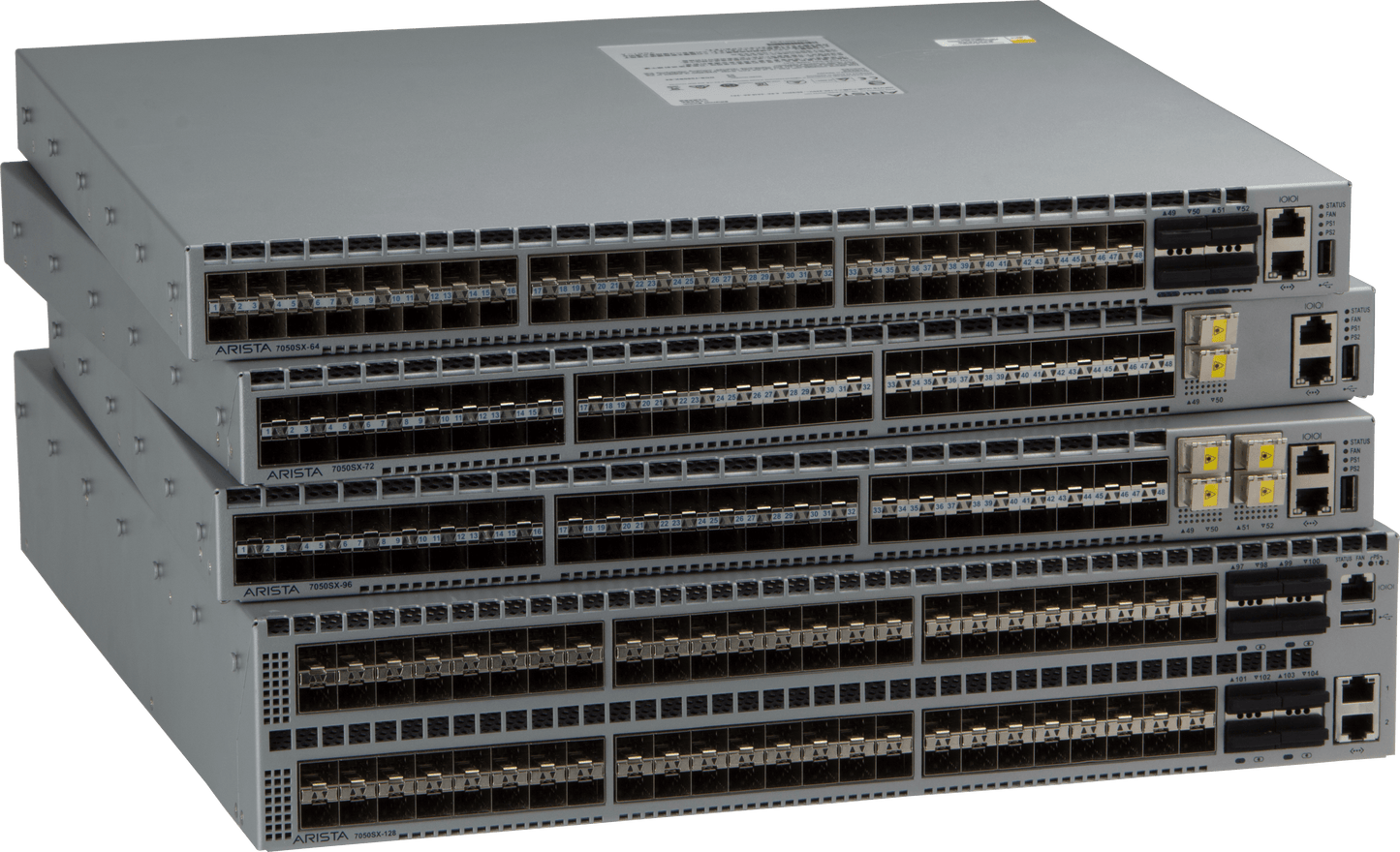 Arista DCS-7050SX3-48YC12-F | 7050X3 Switch, 48x25GbE SFP, 12x100GbE QSFP, Front-to-Rear Airflow