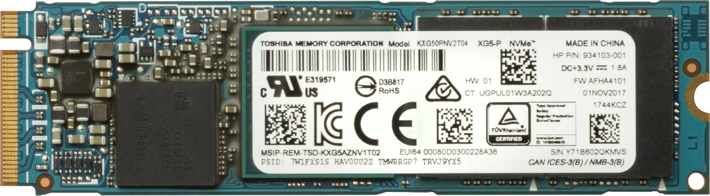HP 4YZ39AA | Z Turbo Drive Quad Pro 1TB PCIe SSD for High-Speed Storage