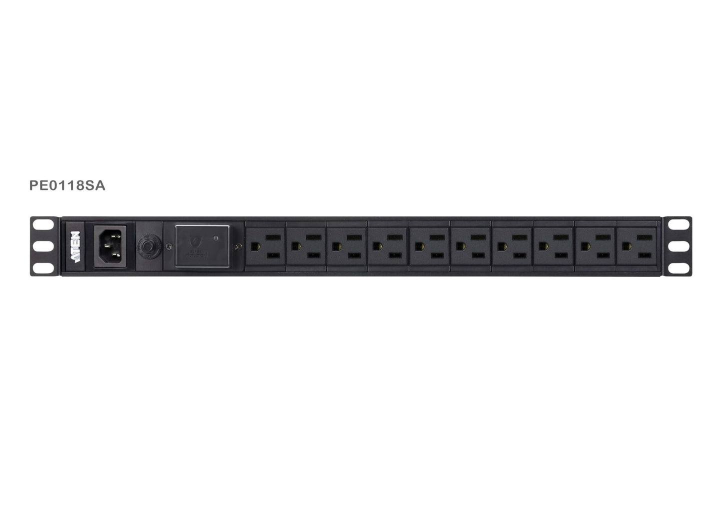 ATEN PE0118SG-AT-G | PE0118SG Basic 1U PDU, 18 x IEC C13, 10A, Surge Protected, 100-240VAC