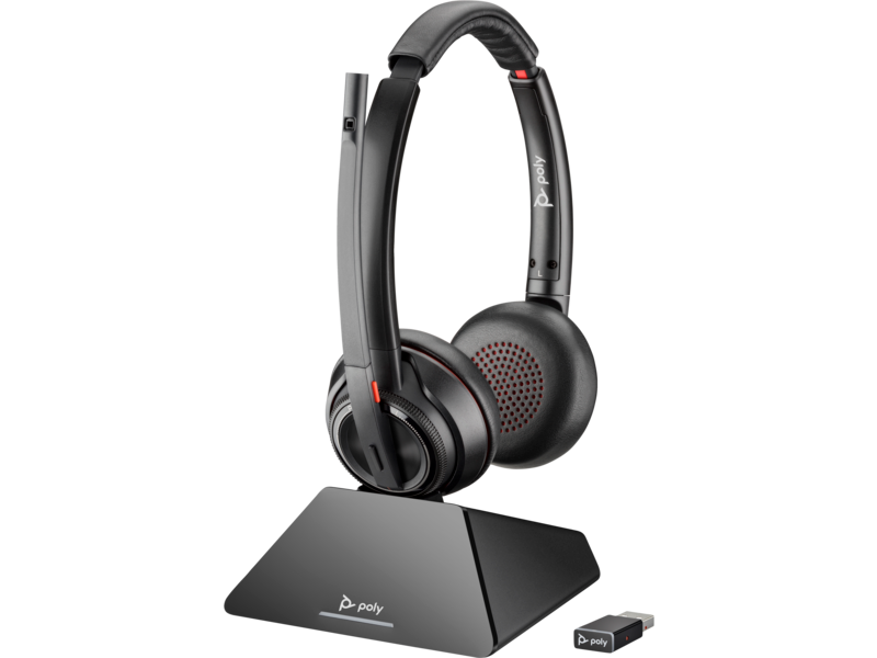 Poly 8D3F2AA | Savi S8220 DECT Wireless Headset, USB-A Connectivity