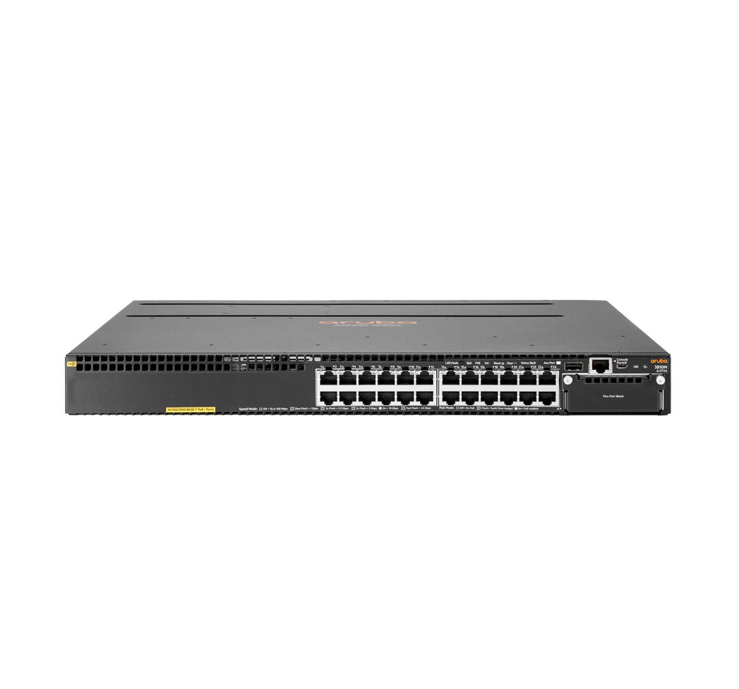 Aruba JL073A | 3810M 24G PoE+ L3 Managed Switch with 1 Expansion Slot