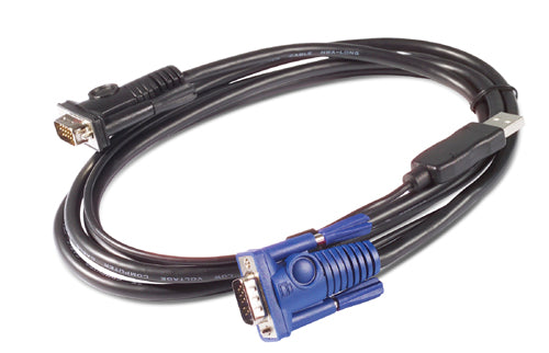 APC AP5261 | 25 ft (7.6 m) KVM USB Cable for APC NetShelter KVM Switches, Racks and Accessories, LCD Monitors and KVM Switches