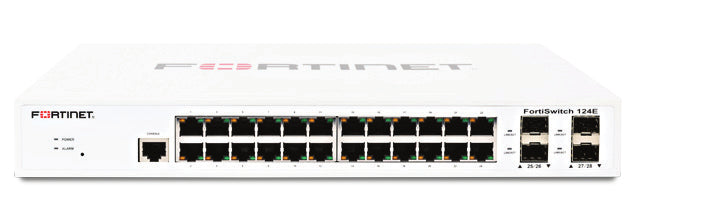 Fortinet FS-124E | 24 GE RJ45, 4 SFP, Fanless, FortiGate Compatible