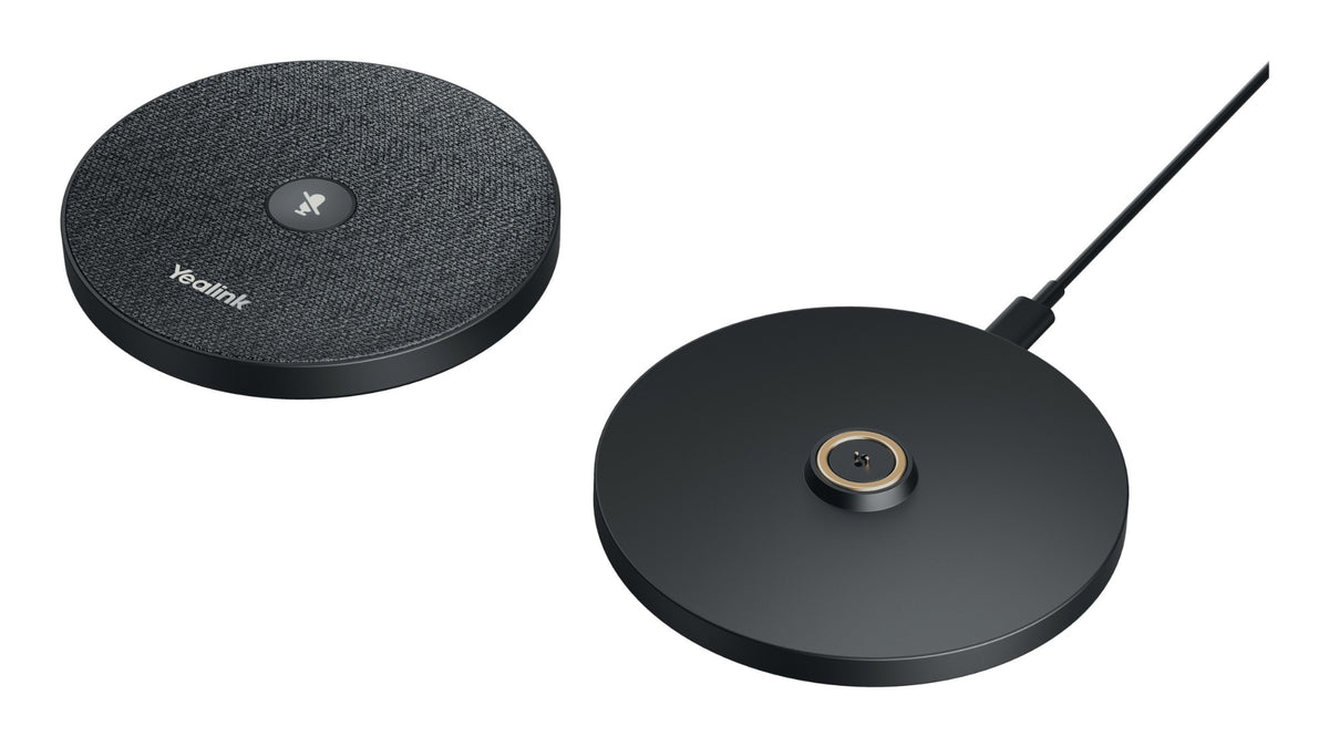 Yealink VCM36-W-PRO-PACKAGE | VCM36-W Pro Wireless Conference Microphone, 4-Mic, Charging Dock