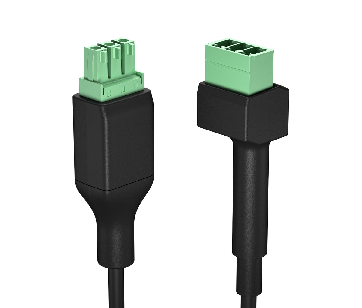 Black poly b42bdaa studio a2 table mic extender cable 8m with green phoenix m/f terminal connectors