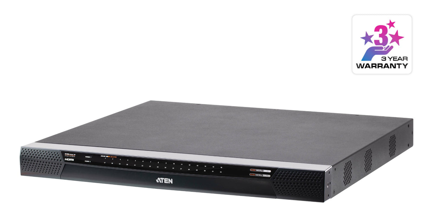 ATEN KN1132VB-AX-U | KN1132VB KVM over IP, 32 x Ports, 1 x Local + 1 x Remote, Cat5