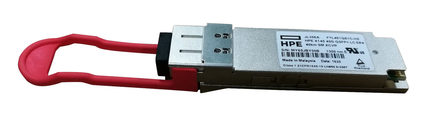 Aruba JL306A | X140 40G QSFP+ LC ER4 40km SM Transceiver Module