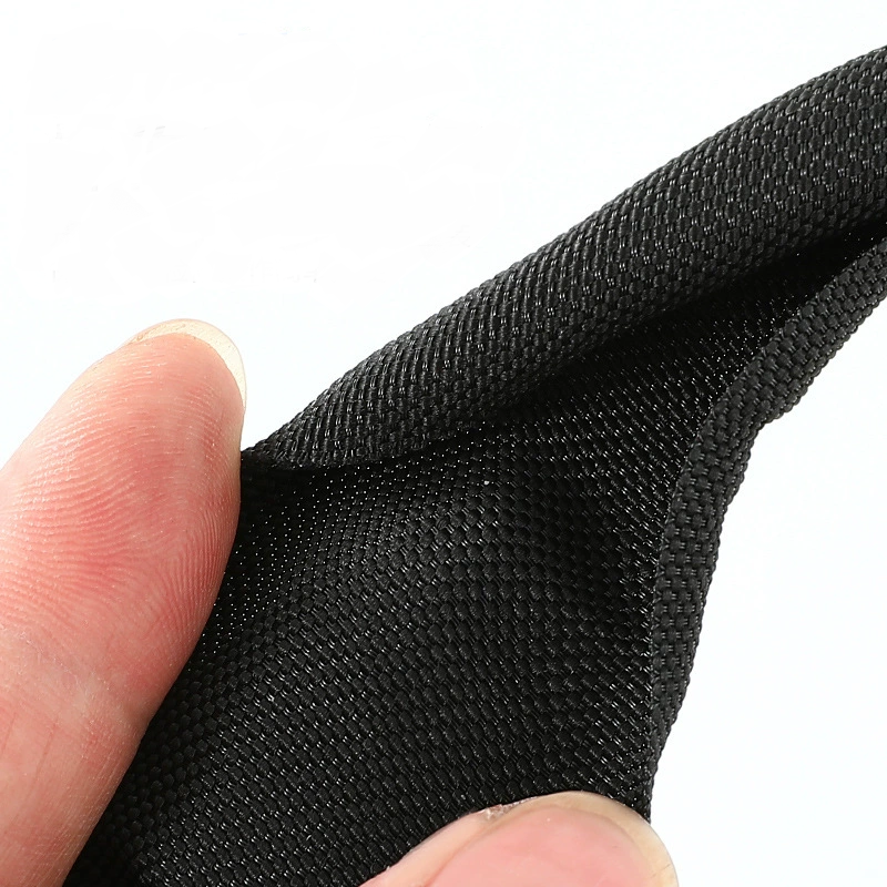 Braided Cable Sleeve 38mm x 1m, Cable Management Wrap, Black