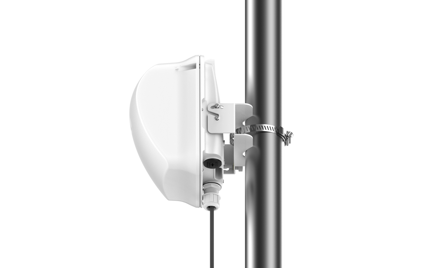 Cambium cnWave 60GHz white dome outdoor wireless access point on pole