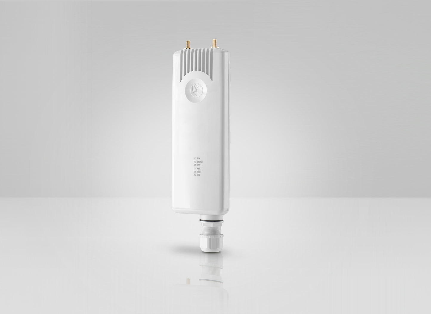 Cambium Networks ePMP Force 300 white plastic 5 GHz access point with gold antennas