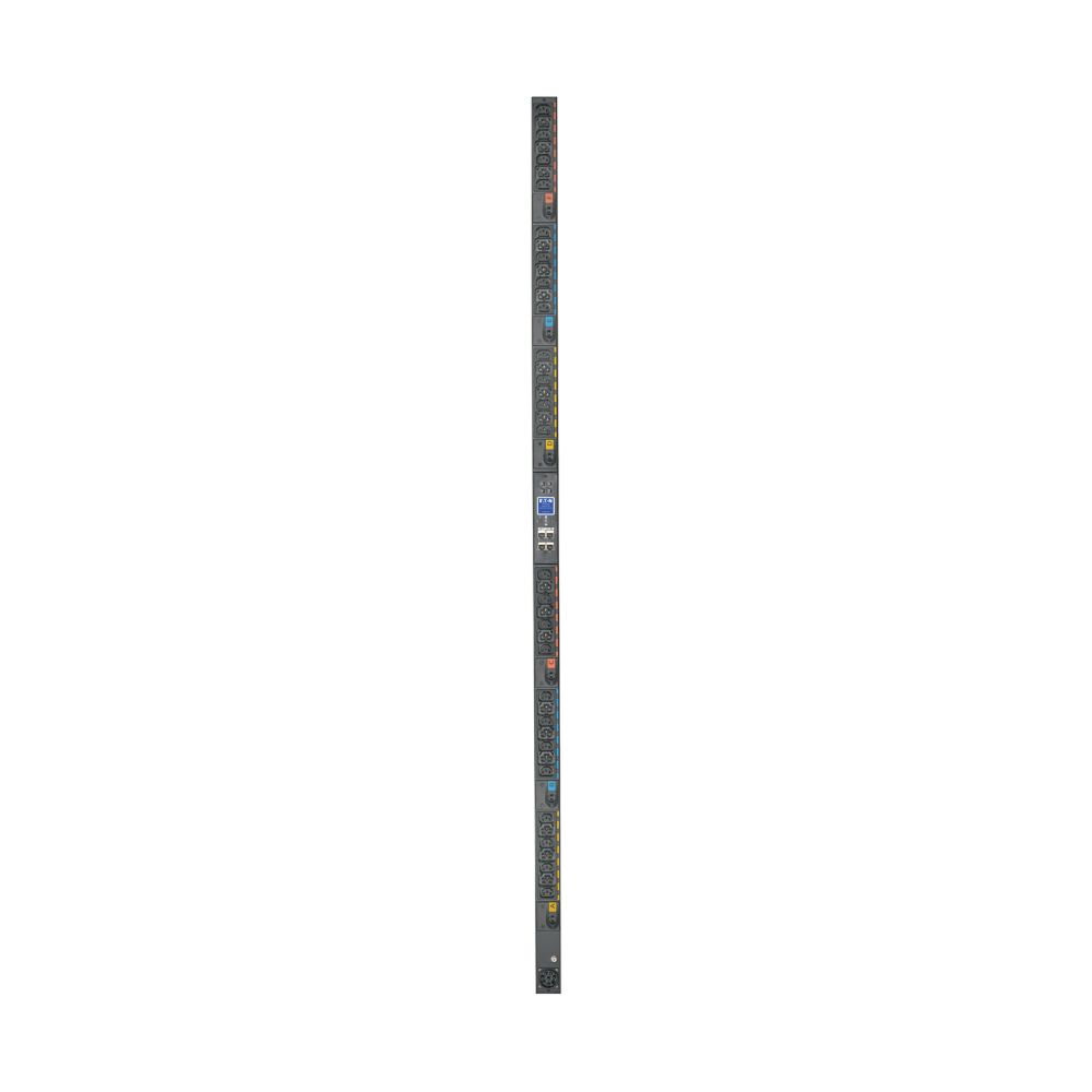 Eaton EVMAGU23X-E G4 managed 0U PDU rear with ports and lights