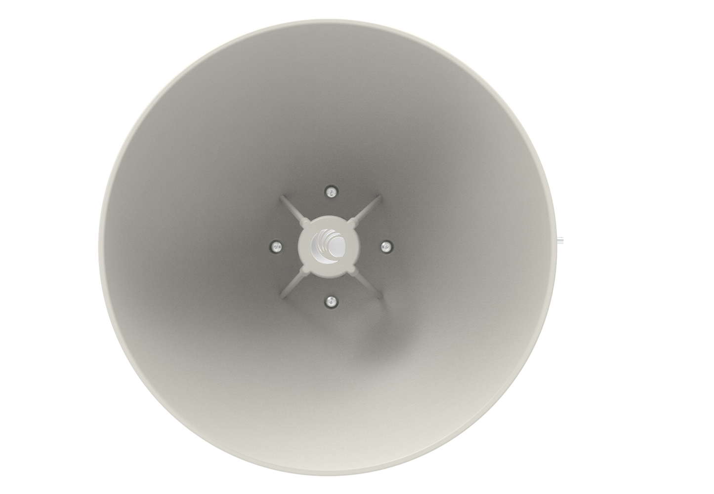 Cambium cnWave C100 28 GHz CPE white cone speaker base unit back view