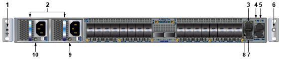 Arista DCS-7020SR-32C2-F | 32x10GbE SFP+ & 2x100GbE Uplinks, Front-to-Rear Air, 7020SR