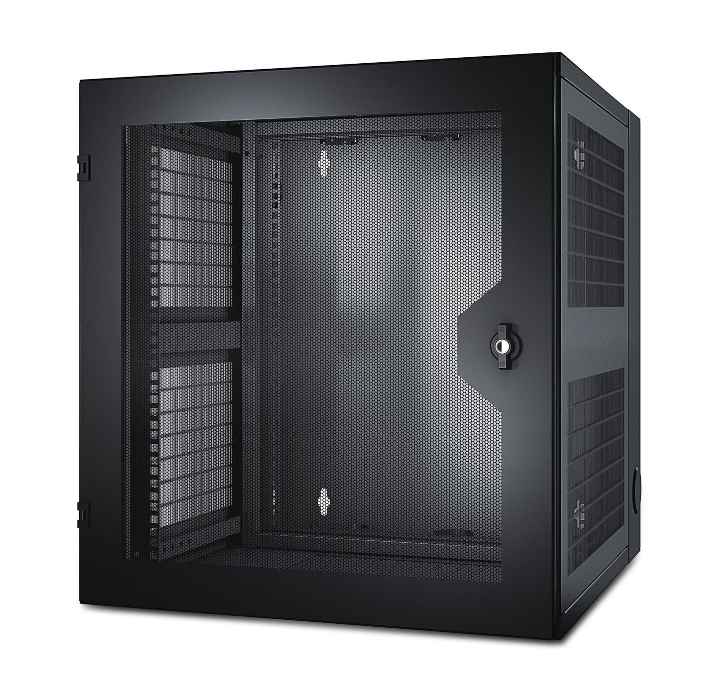 APC AR100HD | NetShelter 13U Wallmount Rack Cabinet, Vented Door, Double Hinged, Server Depth