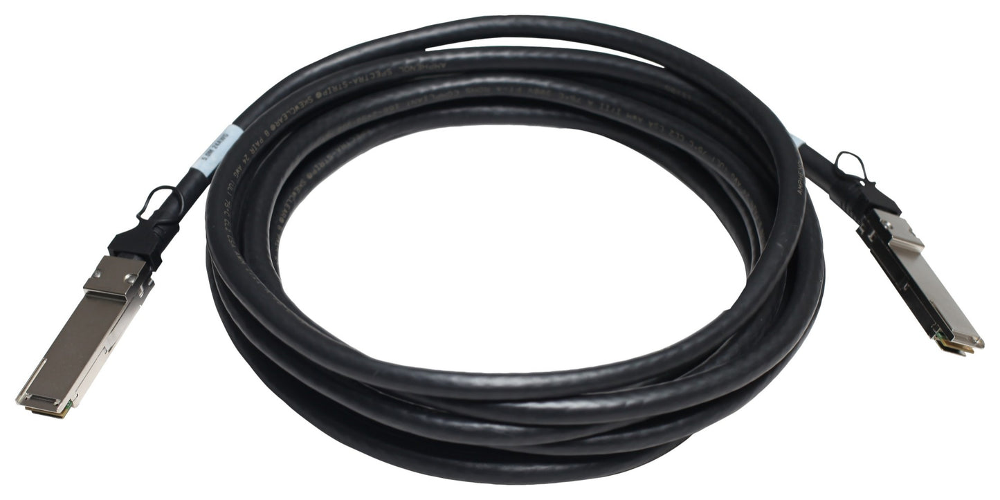 HPE JG328A | X240 40G QSFP+ to QSFP+ 5m DAC Cable, InfiniBand, 40Gbps