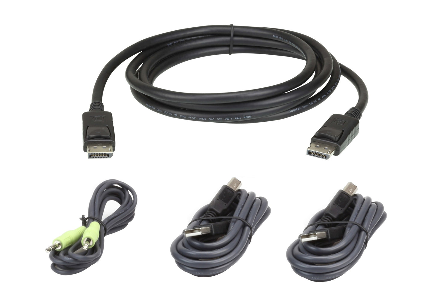ATEN 2L-7D02UDPX4 | 2L Series DisplayPort Secure KVM Cable Kit, 1.8m, USB