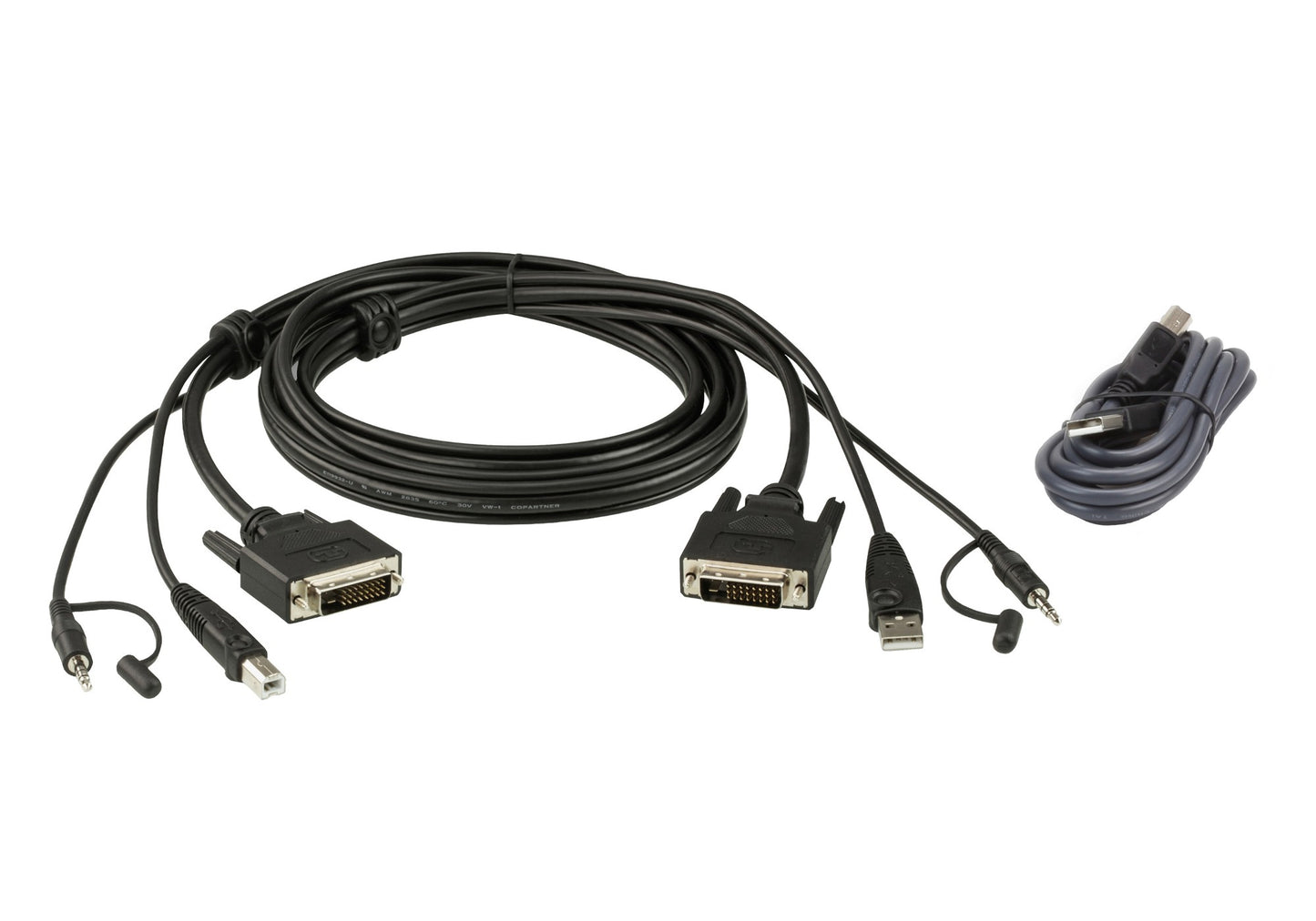 ATEN 2L-7D03UDX4 | UDX Series Secure KVM Cable Kit, DVI-D Dual Link + USB, 3m, up to 2560x1600