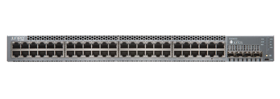 Juniper EX3400-48P | EX3400 Series 48 x 1GbE PoE Ports, 1U Switch