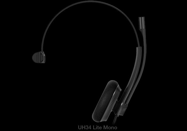Yealink UH34L-Mono-Teams | UH34 Lite Mono Teams USB Headset, USB-A, Noise Cancelling Mic