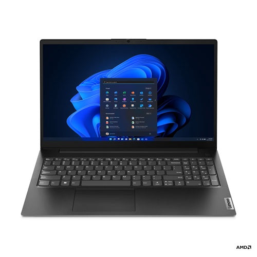 Black lenovo v15 g4 15.6 inch laptop with ryzen 5 7520u processor 8gb ram 256gb ssd and matte finish