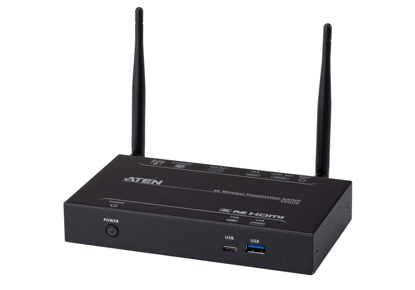 ATEN VP2020-AT-U | VP2020 Dual-View 4K Presentation Switch, Wireless, 2 x HDMI + 1 x VGA
