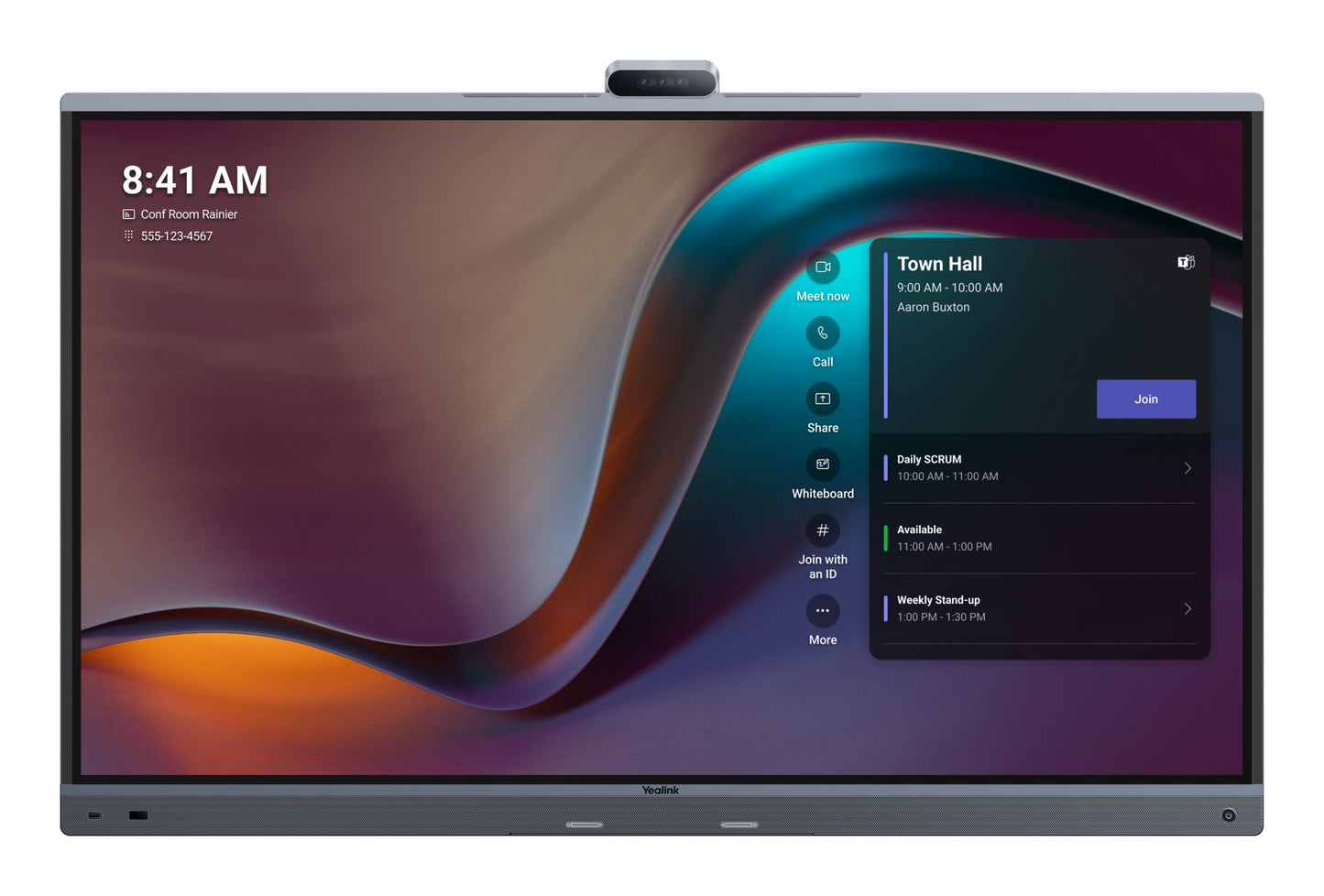 Yealink 1203670 | MeetingBoard 65 Pro, 65" Display, Video Conference Board