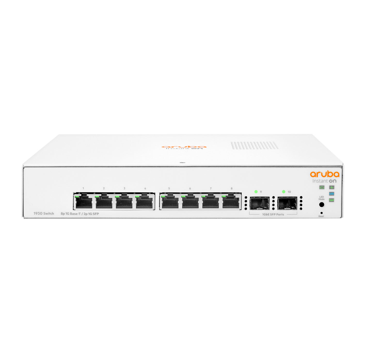 Aruba Instant On JL680A#ABG | Instant On 1930 8G 2SFP Switch, 8 Gigabit Ports, 2 SFP Uplinks