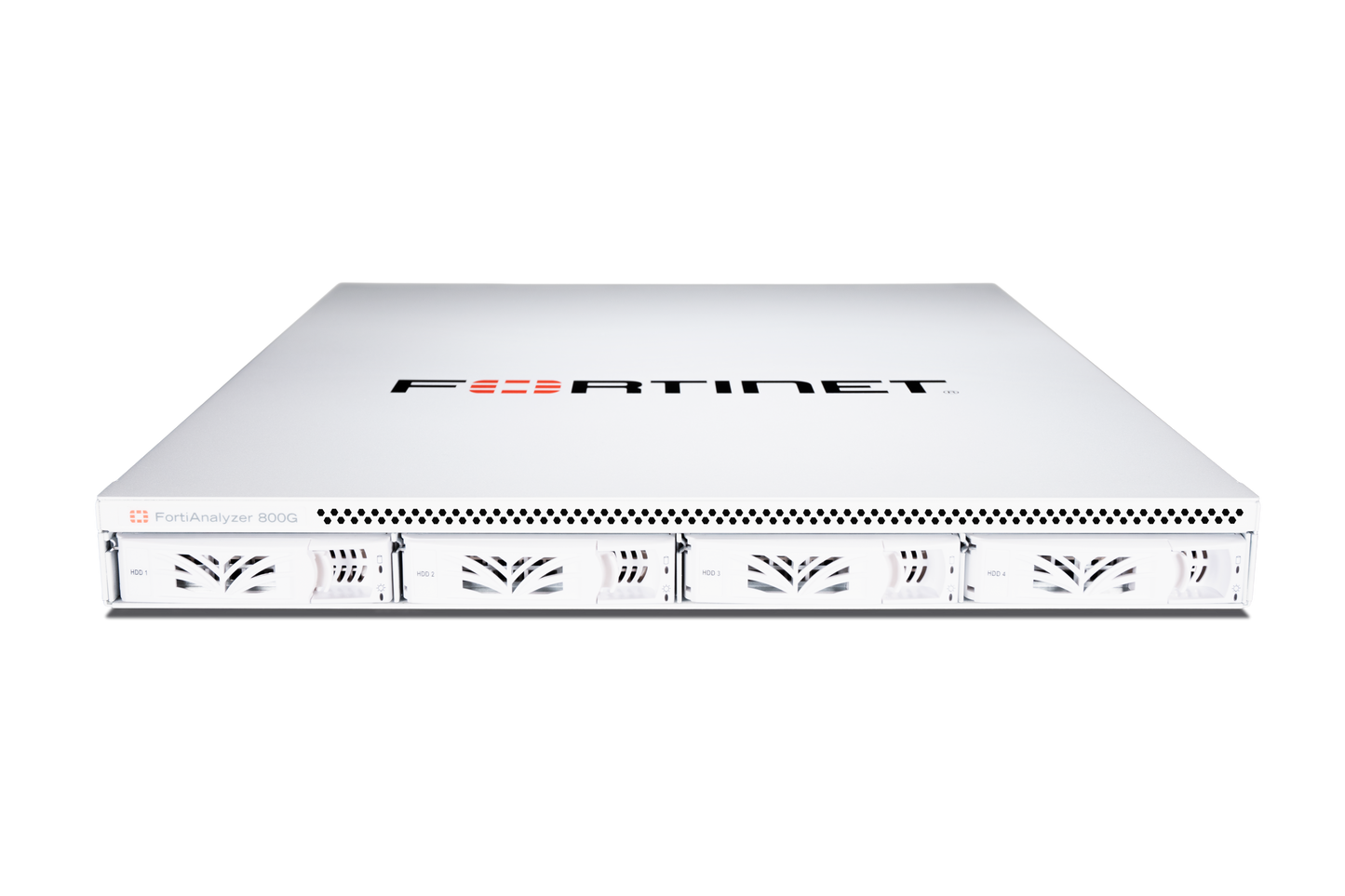 White Fortinet FortiAnalyzer 500G with AC power supply for 800G/810G
