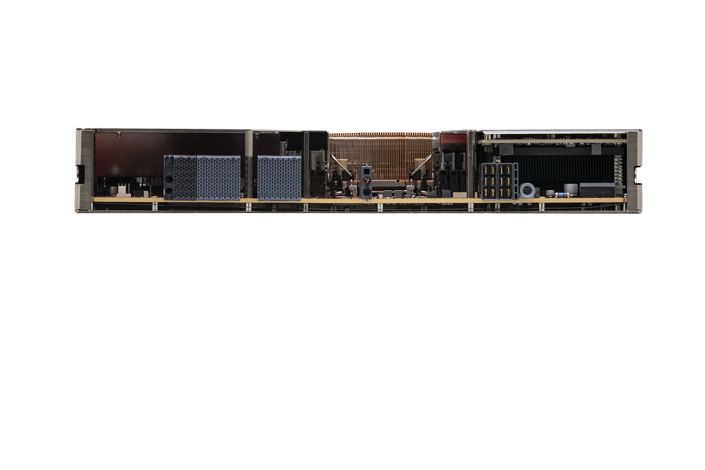 Cross-section of Fortinet FIM-7941F 7xxxF I/O module internals