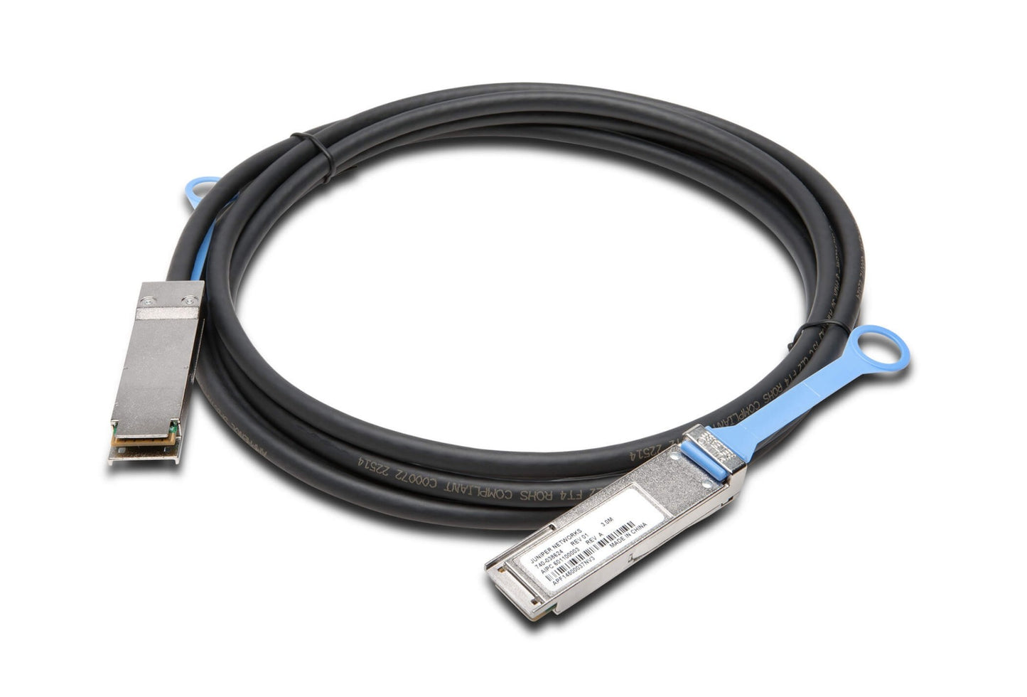 Juniper JNP-QSFP-DAC-5MA | 5m QSFP+ InfiniBand/Fibre Optic Cable, Black/Silver